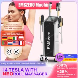 2023 Newest 2 In 1 EMSZERO Roller Ball Muscle Booster neo RF Nova 14 Tesla Hi-Emt Emszero Fitness Gain Muscle Machine