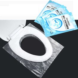 New 5/10 Pcs Disposable Toilet Seat Mat Business Travel Portable 100% Waterproof Toilet Cover Independent Packaging Protective Pad