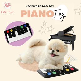PAWPAW Dog Squeak Toys Cartoon Piano Toy Interactive Toy Dog Nosework Puppy Cats Dogs Supplies