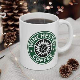 Mugs Supernatural Mug Winchester Coffee Gifts 11oz Ceramic Home Decoration Cup Kids Milk