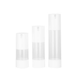 2021 Top 15ml 30ml 50ml Airless Bottle Essence Vacuum Pump Frosted White Refillable Bottles Liquid Makeup Container Tools
