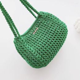 Evening Bags Handmade Crochet Hollowed Out Summer Women's Mobile Phone Bag Crossbody Lightweight Convenient Simple And Fashionable