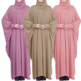 Ethnic Clothing Eid Hooded Muslim Women Hijabs Dress Prayer Garment Ramadan Robe Cover Full Clothes Dubai Islam Modest Niqab Hij H2O0