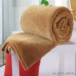 Blanket Soft Warm Fleece Blanket Sheet Bedspread Sofa Throw Size Light Thin Mechanical Wash Blanket R230616