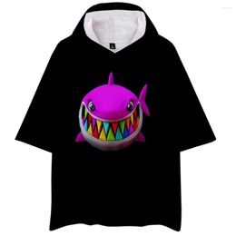 Men's T Shirts 3D Printing 6IX9INE Hooded T-shirt Men Women Tops Summer Hip Hop Tees Casual Boys Girls Black Hoodie