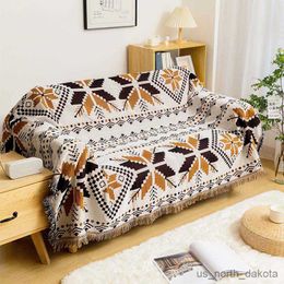 Blanket Style Blanket Sofa Dust with Soft Cotton Bed Blanket Sofa Decorate for Camping R230616