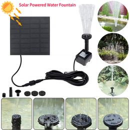 Garden Decorations Mini Solar Water Fountain Aquarium Pool Pond Waterfall Fountain Garden Decoration Outdoor Bird Bath Solar Powered Floating Water 230616