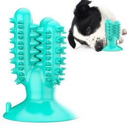 Cactus Dog Toothbrush Toy High Quality Rubber Small Dog Chew Toys Pet Supplies Teeth Cleaning Tools Interactive Kong Dog Toy Pug