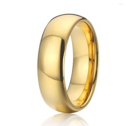 Wedding Rings Men's Ring Alliances Big 6/8/10mm Band Couple Tungsten Carbide Large Size 15 Gold Colour Women's Jewellery
