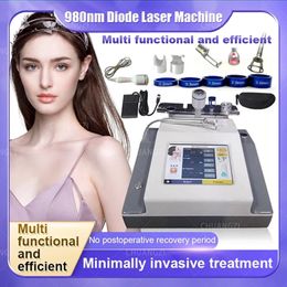 30W 4-in-1 980nm Fraxel Laser Spider Vein Removal Tool Machine Blood Vessel Removal Grey Nail Removal Skin Fungus Removal 980nm Facial Care