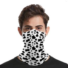 Bandanas Farm Animal Print Bandana Funny Cow Spots Sunscreen Fashion Neckerchief Motorcycle Unisex Headgear