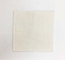 100pcs Mats Sublimation DIY Blank Double Layer Linen Square Shape Cup Coasters