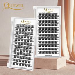 Makeup Tools Quewel 72 Eyelash Clusters Segment Eyelashes Extension DIY Fake Lash 14D-28D Russian Volume Lashes Faux Mink Handmade Thick 230615