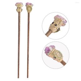 Jewelry Pouches Natural Amethyst Mineral Stone Magic Wand Personality Religious Instrument Simple Scepter Ornament Star Of David Crystal