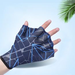 Beach Accessories Unisex Nylon Swimming Gloves Aquatic Swimming Webbed Gloves Water Training Hands Webbed Flippers floral print Swim Gear Gloves 230616