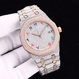 diamond watch Mens Watch Wristwatch Mechanical movement stainless steel strap Sapphire Waterproof Orologio di lusso 41mm luxurious