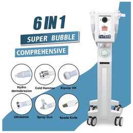 6 in 1hydrogen microdermabrasion aqua peel hydra facial machine RF wrinkle blackhead removal deep claening face lift firming Improve eye device