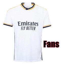 Realmadrid2023 24 Real Madrids Soccer Jerseys Fans Version 2023 2024 Kit MODRIC Camiseta VINI JR CAMAVINGA TCHOUAMENI Madrides Football Shirt 649