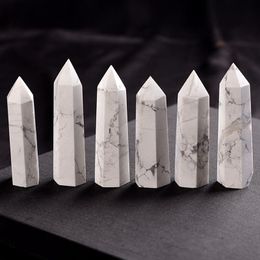 Natural White-turquoise Crystal Quartz Tower Quartz Point White Crystal Stone Obelisk Wand Healing Crystal 65-8cm Bngnh