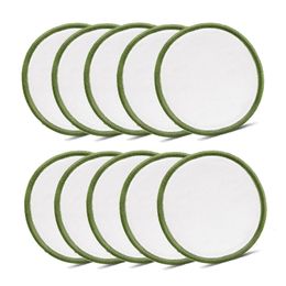 Makeup Tools 10pcsBag Reusable Bamboo Makeup Remover Pads Washable Rounds Cleansing Cotton Make Up Removal Pads Tool Pads Accessories 230615