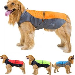 Dog Apparel Pet Raincoat Waterproof Reflective Jacket Breathable Attack Big Clothing Supplies 230616