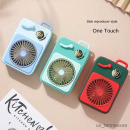 Electric Fans Held Small Mini Usb Rechargeable Student Portable with Power Bank Office Dormitory Desktop Ventilation R230616