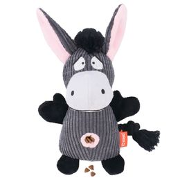 Sniff Hidden food plush stuffed donkey band ring paper Squeaky Vocalising pet dog Chew toys