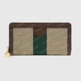 2023 designer wallet men luxury wallet lether purse zippy luwallet fashion mens double letters beige leather with box #523154 #GWZ-01