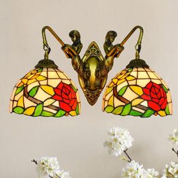 Wall Lamps Vintage Deco Maison Crystal Bedside Dining Room Corridor Monkey Lamp Luminaria De Parede