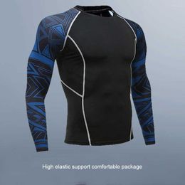 Yoga Outfit Men Underwear Breathable Long Sleeve Fashion Top Fast Drying Sporting Clothes Running Accessory For Basketball Football