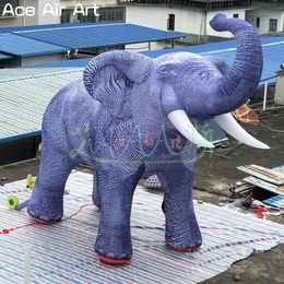 Giant Purple Inflatable Elephant/Africa Animal Model for Event Decoration/Safari Display