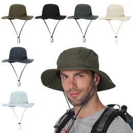 Berets Waterproof Boonie Caps Mountaineering Hiking Outdoor Supplies Long Wide Brim UV Protection Buckets Hat Sun