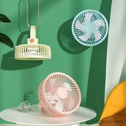 Electric Fans Remote Controlled Mini Ceiling USB Portable Multifunctional Outdoor Night Light Wall Dormitory Rechargeable Desk Fans R230616