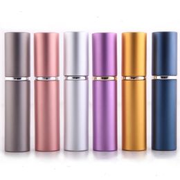 5ml Empty perfume bottle Aluminium Anodized Compact Perfume Atomiser fragrance glass scent-bottle LX7463 Ppsbi