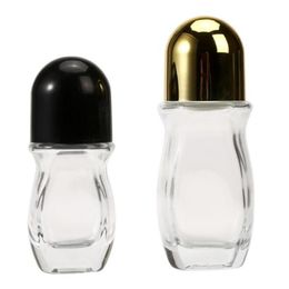 30ml 50ml Clear Glass Essential oil Roller Bottle With Glass Roller Ball For Perfume Aromatherapy Roll On Bottle Wumvm