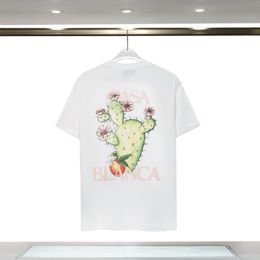Designer's seasonal new American hot selling summer T-shirt for men's daily casual letter printed pure cotton top SK5V