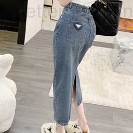 Basic & Casual Dresses designer Women luxury brand dress summer slit denim skirt sweet style mini fashion casual dresses for woman Z1RQ