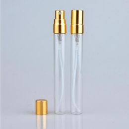 10ML Transparent Glass Perfume Bottle Travel Portable Empty Cosmetic Containers With Aluminium Sprayer LX6833 Blent