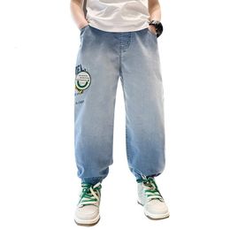 Jeans Boys Loose Pants Spring Denim Trousers for Children Korean Toddler Baby Clothes Teenage Cargo 4 5 8 10 12 14Years 230616