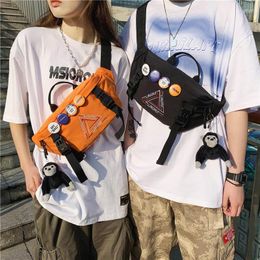 Waist Bags Fashion Bag Unisex Street Hip-hop Fanny Pack Crossbody Chest Quality Nylon Belt Female Designer Shoulder