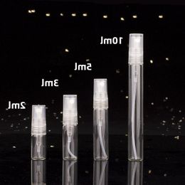 2/3/5/10ml perfume bottle sample glass test tube fine spray high-end empty portable mini Artefact logo 1000PCS Lwtju