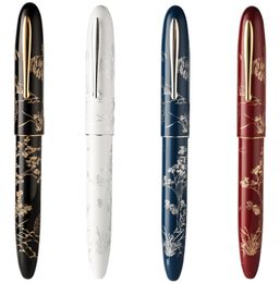 Fountain Pens Hongdian N23 Fountain Pen Rabbit Year Limited Men Women High-End Students Business Office Signing Pen Gold Carving For Gift 230616