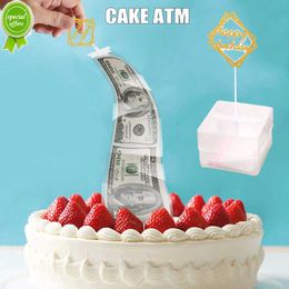 New Cake Atm Happy Birthday Cake Topper Money Box Funny Gifts Making Toy-cake Atm Birthday Party Creative Decoration Supplies