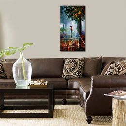 Fine Art Canvas Painting Morning Full of Life Handcrafted Contemporary Artwork Landscape Wall Decoration