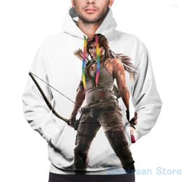 Men's Hoodies Mens Sweatshirt For Women Funny Lara Croft(2) Print Casual Hoodie Streatwear