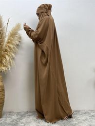 Ethnic Clothing Prayer Clothes Women Ramadan Eid Jilbabs Dubai Turkish Islamic Muslim Dresses Hooded Abaya Hijab Robe Jilbeb Khimar