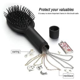 Hair Brushes Brush Secret Stash Comb Safe Diversion Container Hiddendetangling Money Scalp Hide Jewellery Hairbrush Cash Hider 230616