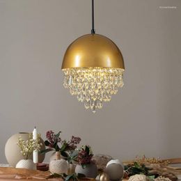 Pendant Lamps Modern Crystal Lights Nordic Retro Industrial LED Light Living Room Decoration Hanging Lamp Lighting Home Decor