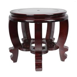 Dinnerware Sets Tall Wooden Seat Displaying Stand Pography Prop Carving Pedestal Bracket Bonsai Bases