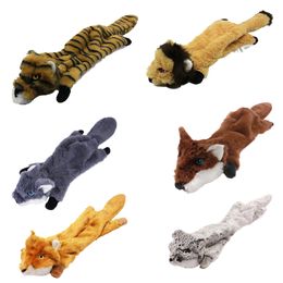 Animals Shape Cat Dog Squeaky Toy No Stuff Plush Pet Chew Toys for Small Dogs Pets Accessories juguetes perros mascotas Products